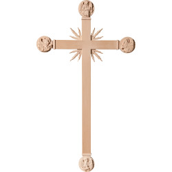 Cruz con Evangelistas y rayos